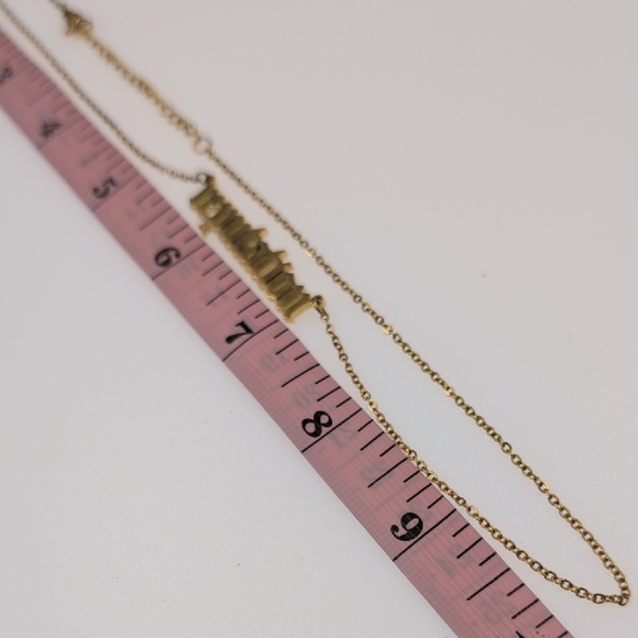 Goldtone Reputation Eras Necklace - Picture 4 of 4